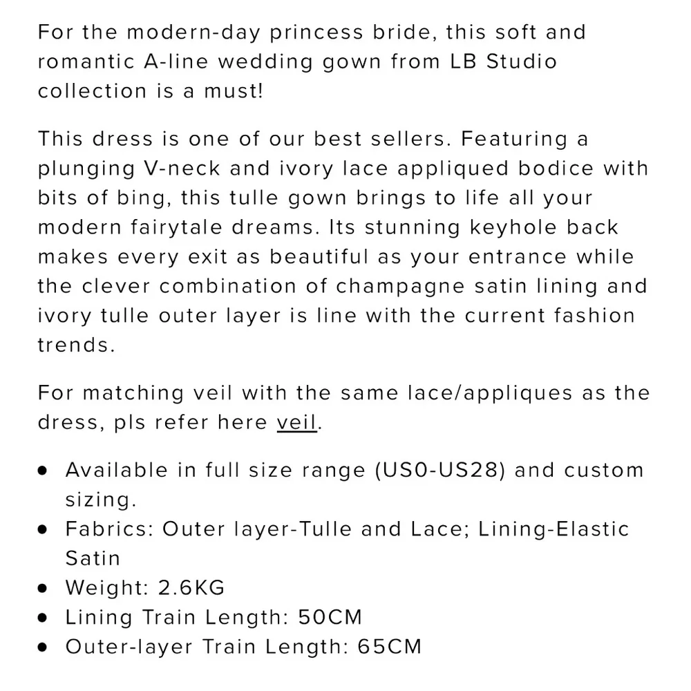 A-Line Court Train Tulle And Lace Wedding Dress, Cocomelody NWT - Picture 6 of 10